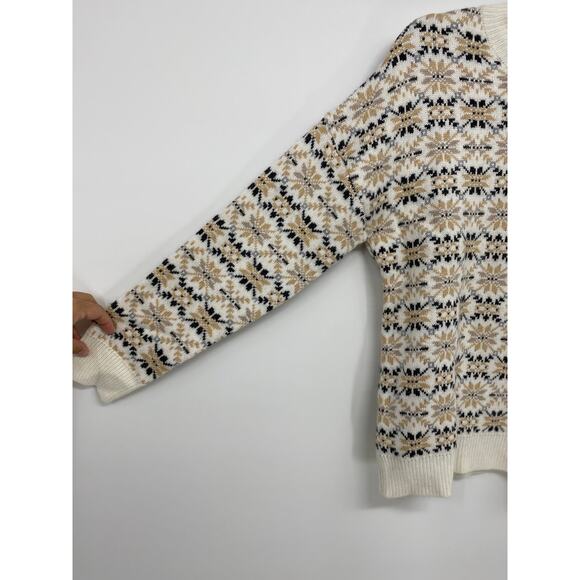 Chelsea & Theodore Womens Wool Patterned Long Sleeve Sweater NEW Size Large - Picture 3 of 9